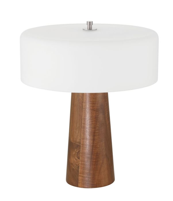 ##Antique Hardware## 1 Light LED Table Lamp in Walnut
