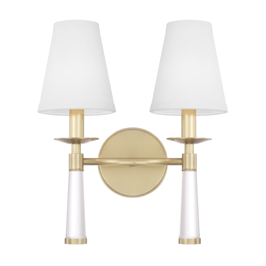 Crystorama Crystorama Baxter 2 Light Aged Brass Sconce