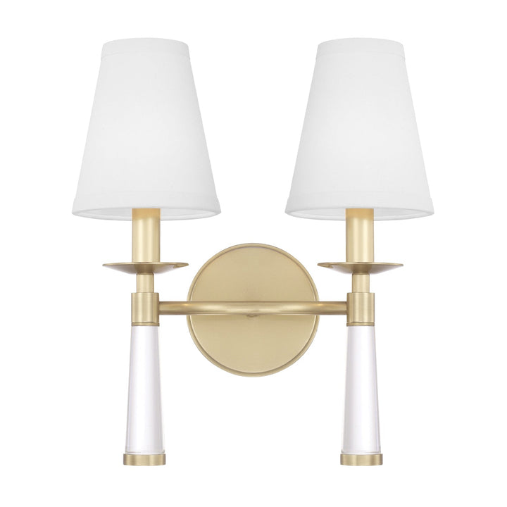 Crystorama Crystorama Baxter 2 Light Aged Brass Sconce