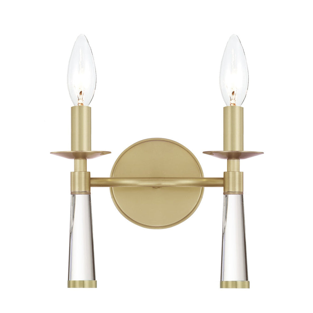 Crystorama Crystorama Baxter 2 Light Aged Brass Sconce