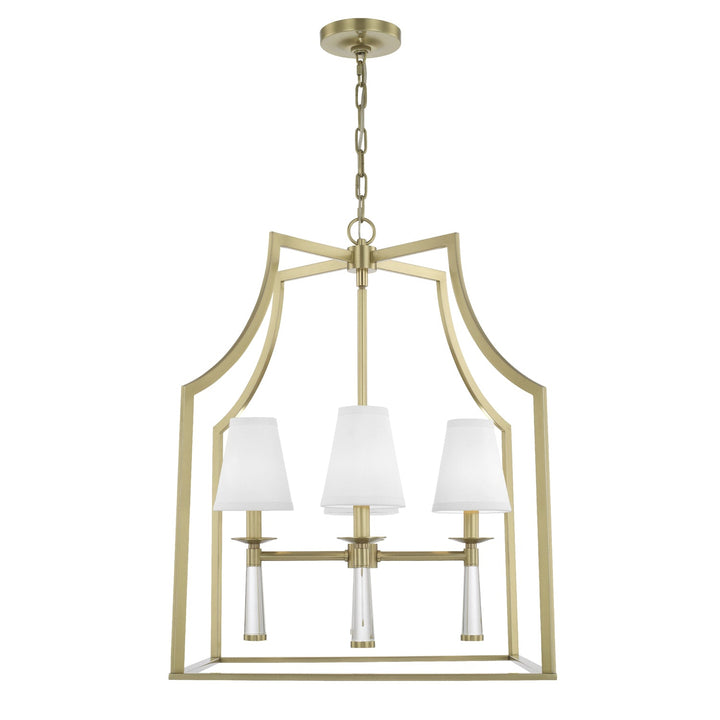 Crystorama Crystorama Baxter 4 Light Aged Brass Chandelier