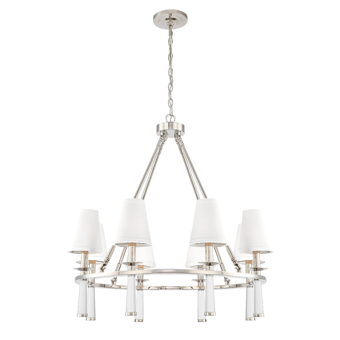 Crystorama Crystorama Baxter 8 Light Polished Nickel Chandelier