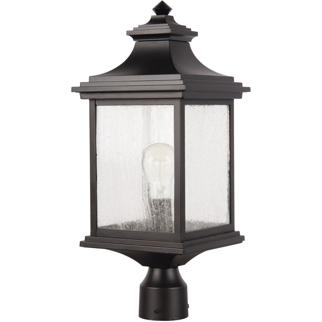 Gentry 1 Light Outdoor Post Mount in Midnight CRAFTMADE