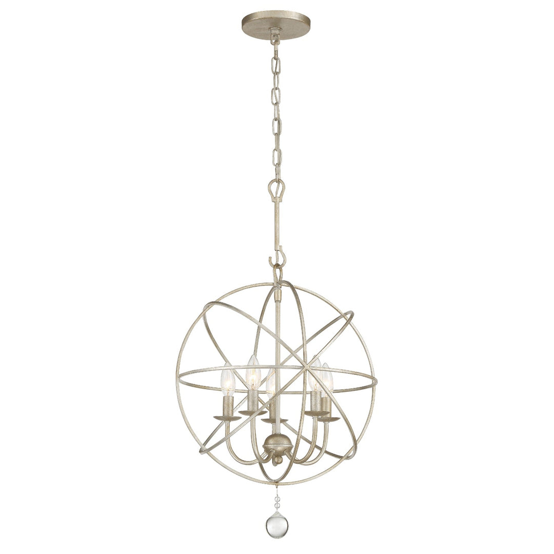 Crystorama Crystorama Solaris 5 Light Olde Silver Mini Chandelier