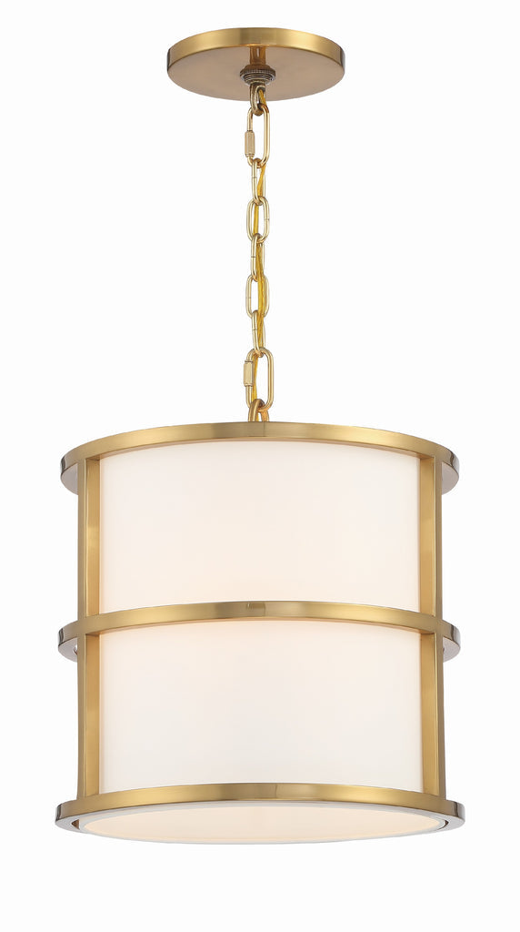 Crystorama Crystorama Brian Patrick Flynn Hulton 3 Light Luxe Gold Mini Chandelier