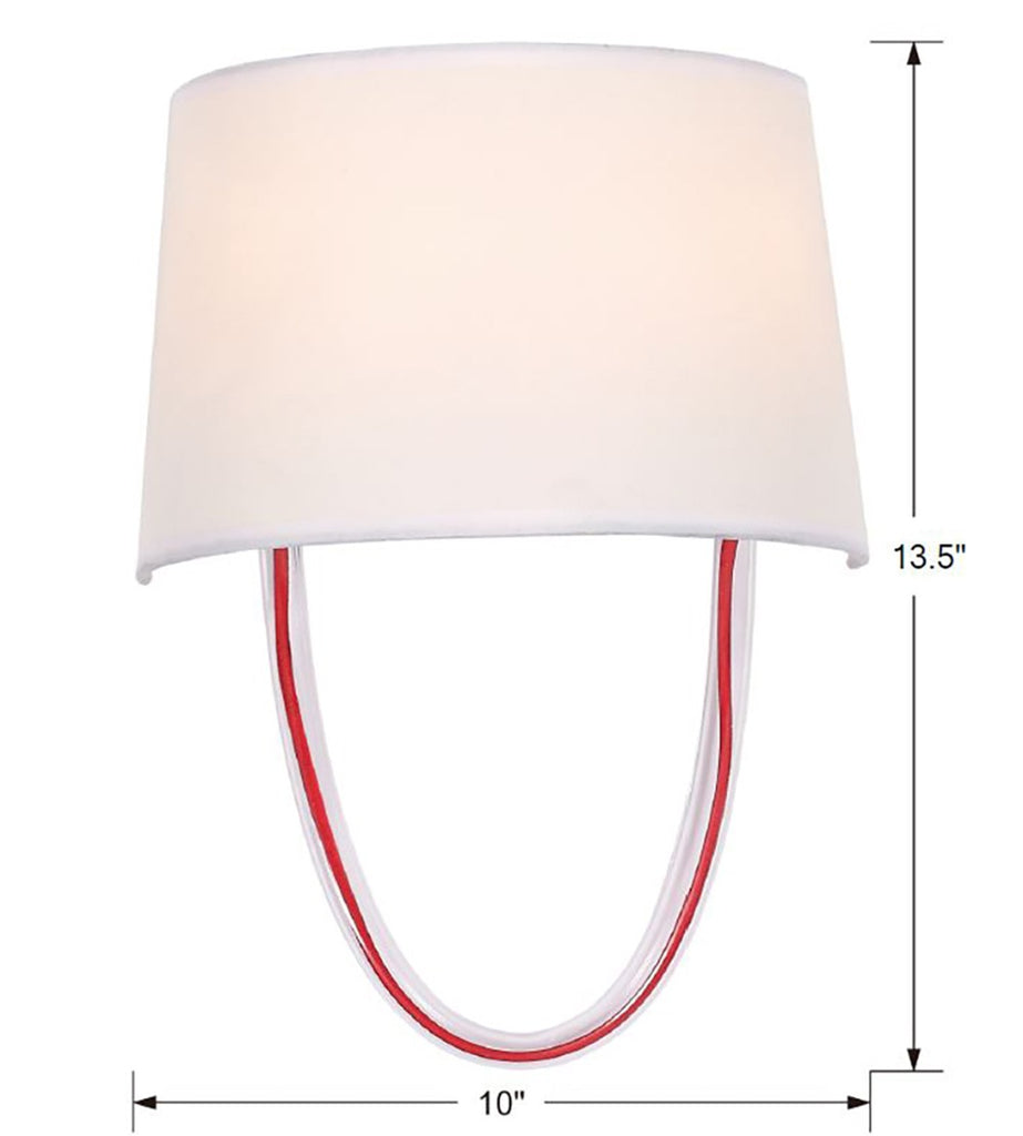 Crystorama Crystorama Stella 2 Light Polished Chrome Sconce