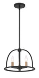 Crystorama Crystorama Abbott 3 Light Black Mini Chandelier