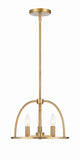 Crystorama Crystorama Abbott 3 Light Vibrant Gold Mini Chandelier