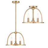 Crystorama Crystorama Abbott 3 Light Vibrant Gold Mini Chandelier