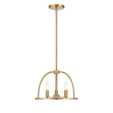 Crystorama Crystorama Abbott 3 Light Vibrant Gold Mini Chandelier