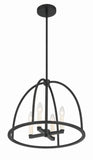 Crystorama Crystorama Abbott 4 Light Black Chandelier