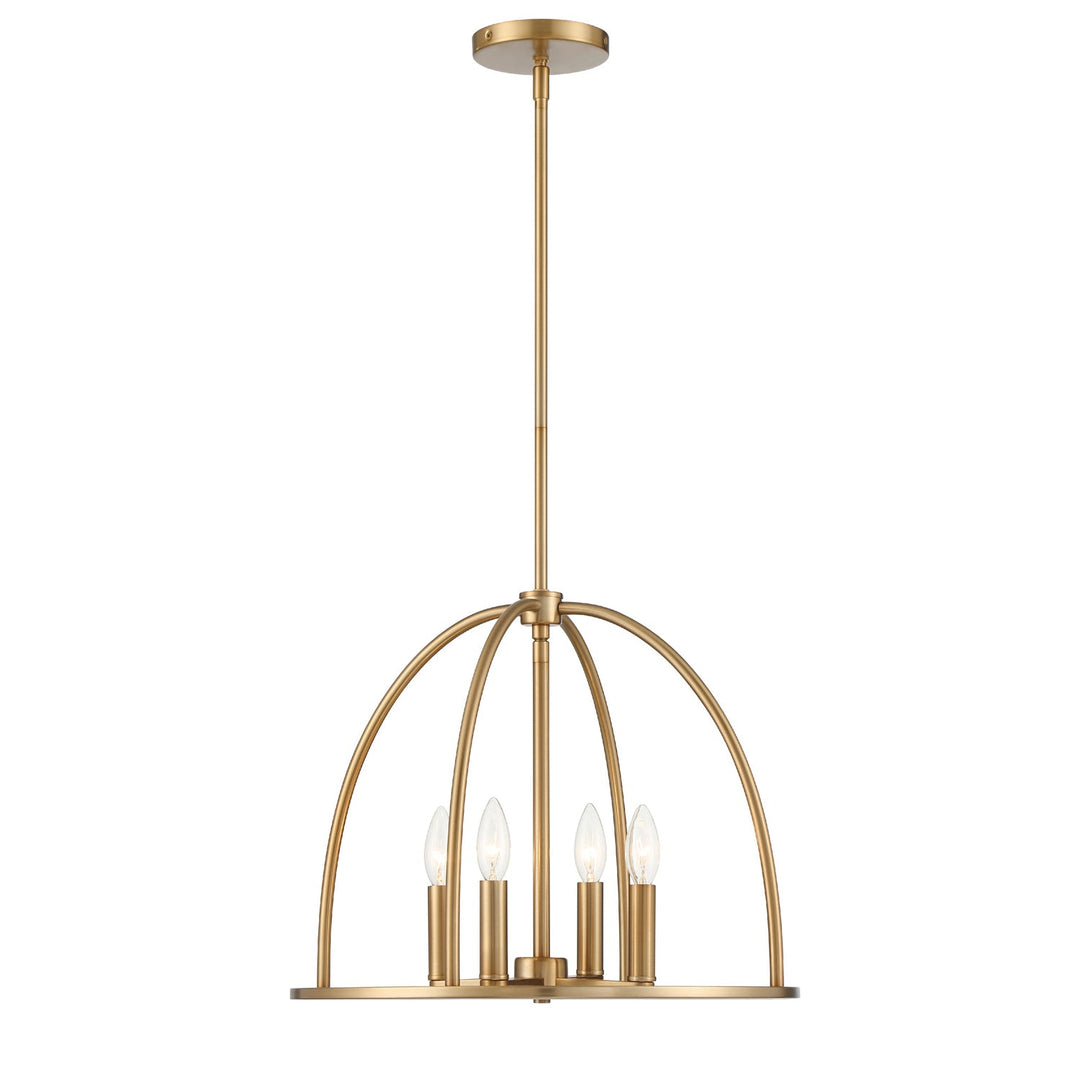 Crystorama Crystorama Abbott 4 Light Vibrant Gold Chandelier