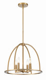 Crystorama Crystorama Abbott 4 Light Vibrant Gold Chandelier