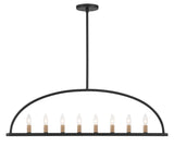 Crystorama Crystorama Abbott 8 Light Black Linear Chandelier