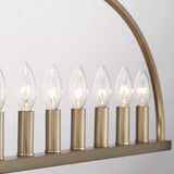 Crystorama Crystorama Abbott 11 Light Vibrant Gold Linear Chandelier