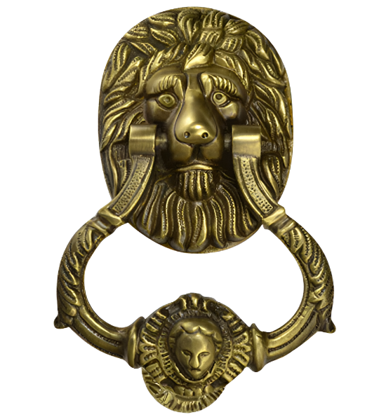 COPPER MOUNTAIN HARDWARE 4 3/4 Inch Large Ornate Lion Door Knocker in Several Finishes