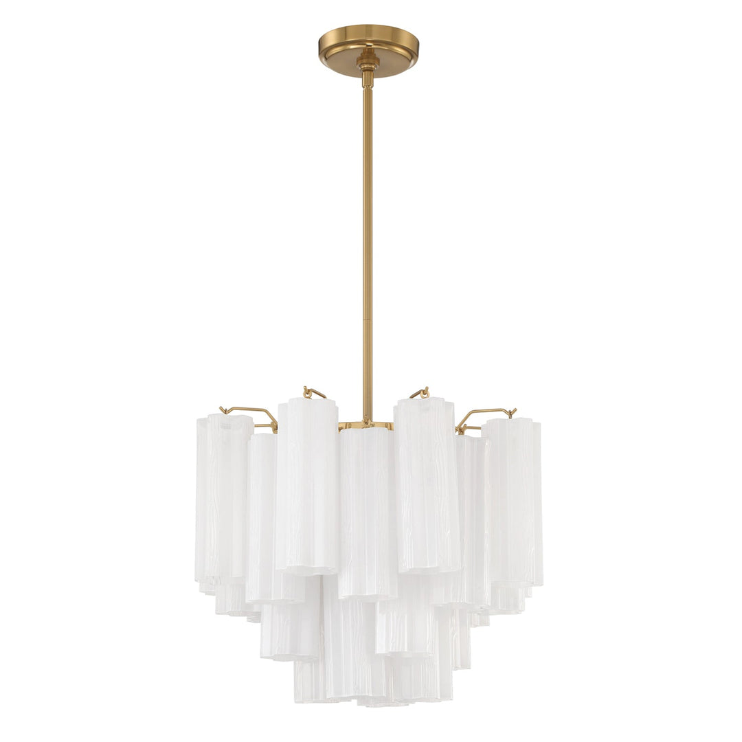 Crystorama Crystorama Addis 4 Light Aged Brass Chandelier