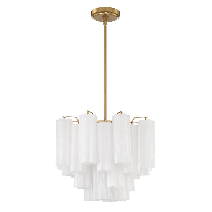 Crystorama Crystorama Addis 4 Light Aged Brass Chandelier