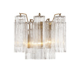 Crystorama Crystorama Addis 2 Light Aged Brass Sconce