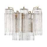 Crystorama Crystorama Addis 2 Light Aged Brass Sconce