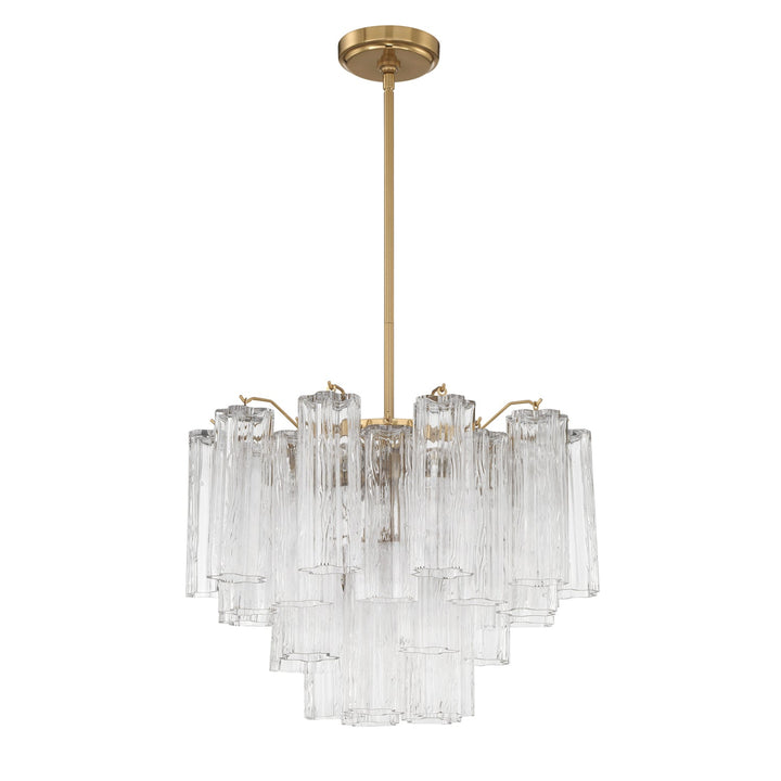 Crystorama Crystorama Addis 6 Light Aged Brass Chandelier