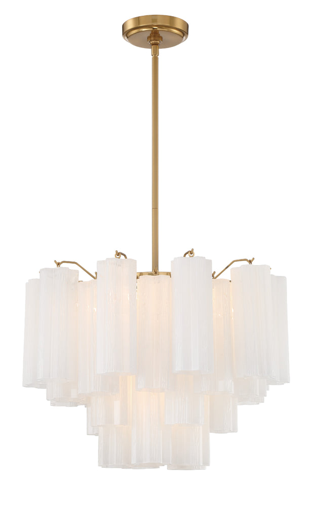 Crystorama Crystorama Addis 6 Light Aged Brass Chandelier