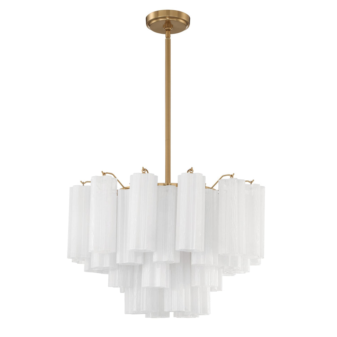 Crystorama Crystorama Addis 9 Light Aged Brass Chandelier