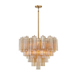 Crystorama Crystorama Addis 12 Light Aged Brass Chandelier