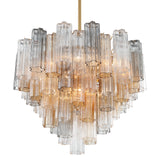 Crystorama Crystorama Addis 12 Light Aged Brass Chandelier