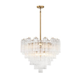 Crystorama Crystorama Addis 12 Light Aged Brass Chandelier
