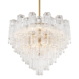Crystorama Crystorama Addis 12 Light Aged Brass Chandelier