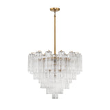 Crystorama Crystorama Addis 12 Light Aged Brass Chandelier