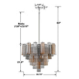 Crystorama Crystorama Addis 12 Light Polished Chrome Chandelier