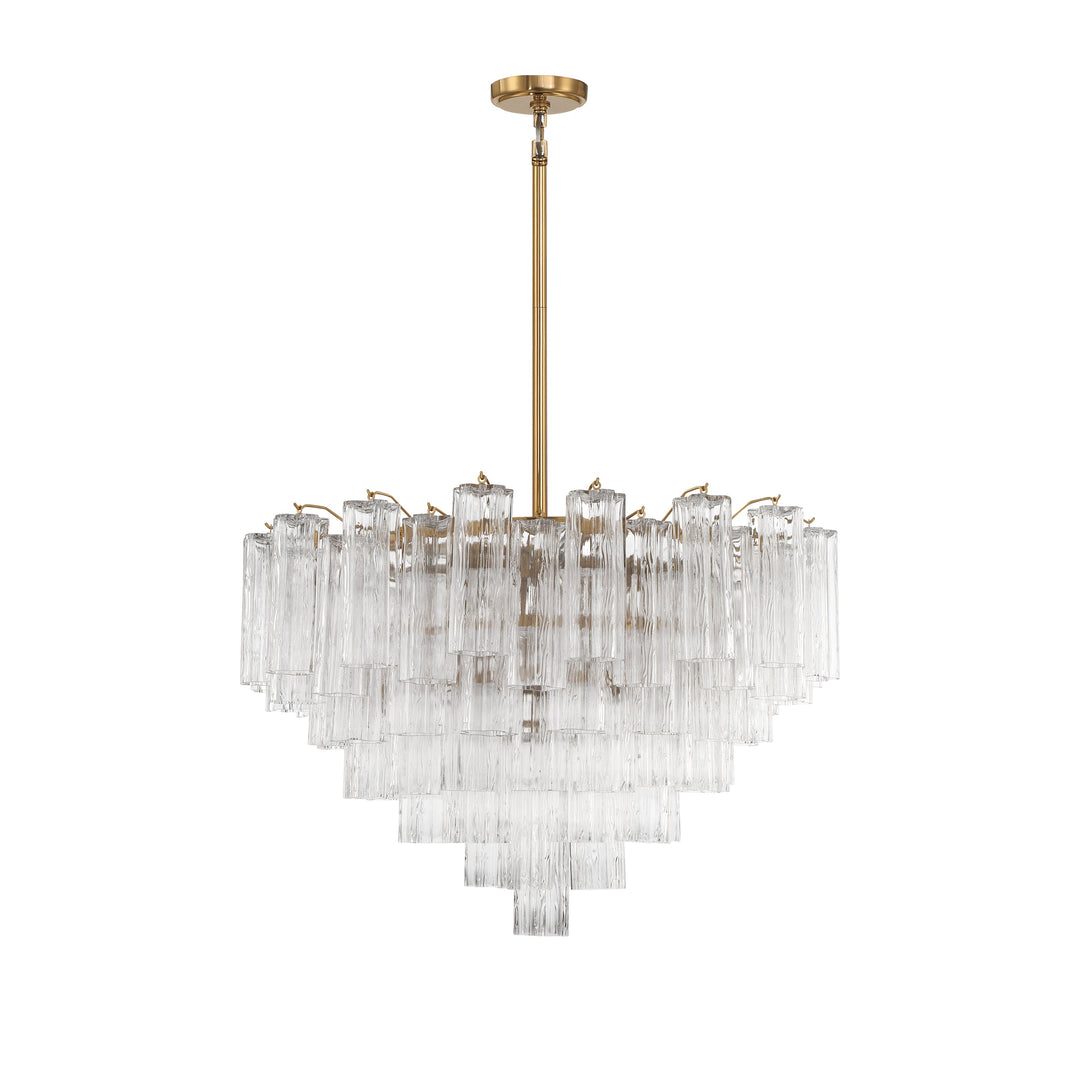 Crystorama Crystorama Addis 16 Light Aged Brass Chandelier