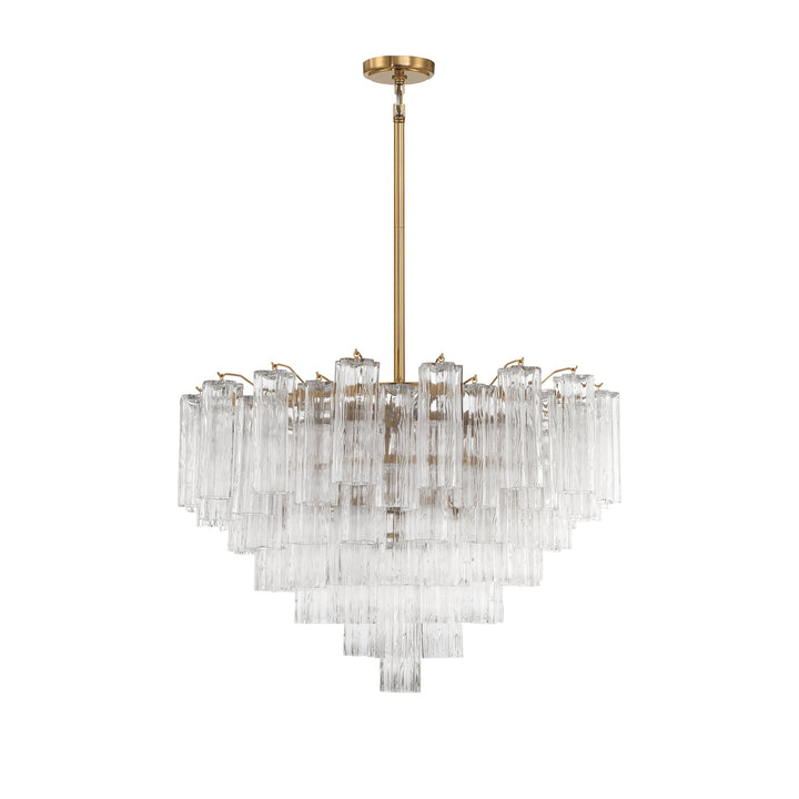 Crystorama Crystorama Addis 16 Light Aged Brass Chandelier