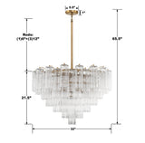 Crystorama Crystorama Addis 16 Light Aged Brass Chandelier