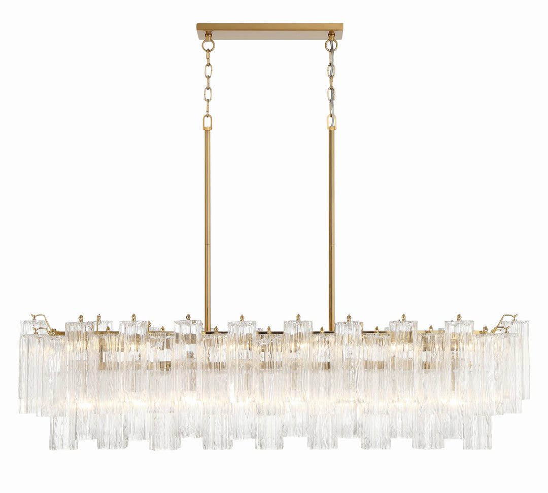 Crystorama Crystorama Addis 14 Light Aged Brass Chandelier