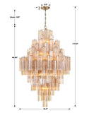Crystorama Crystorama Addis 20 Light Aged Brass Chandelier