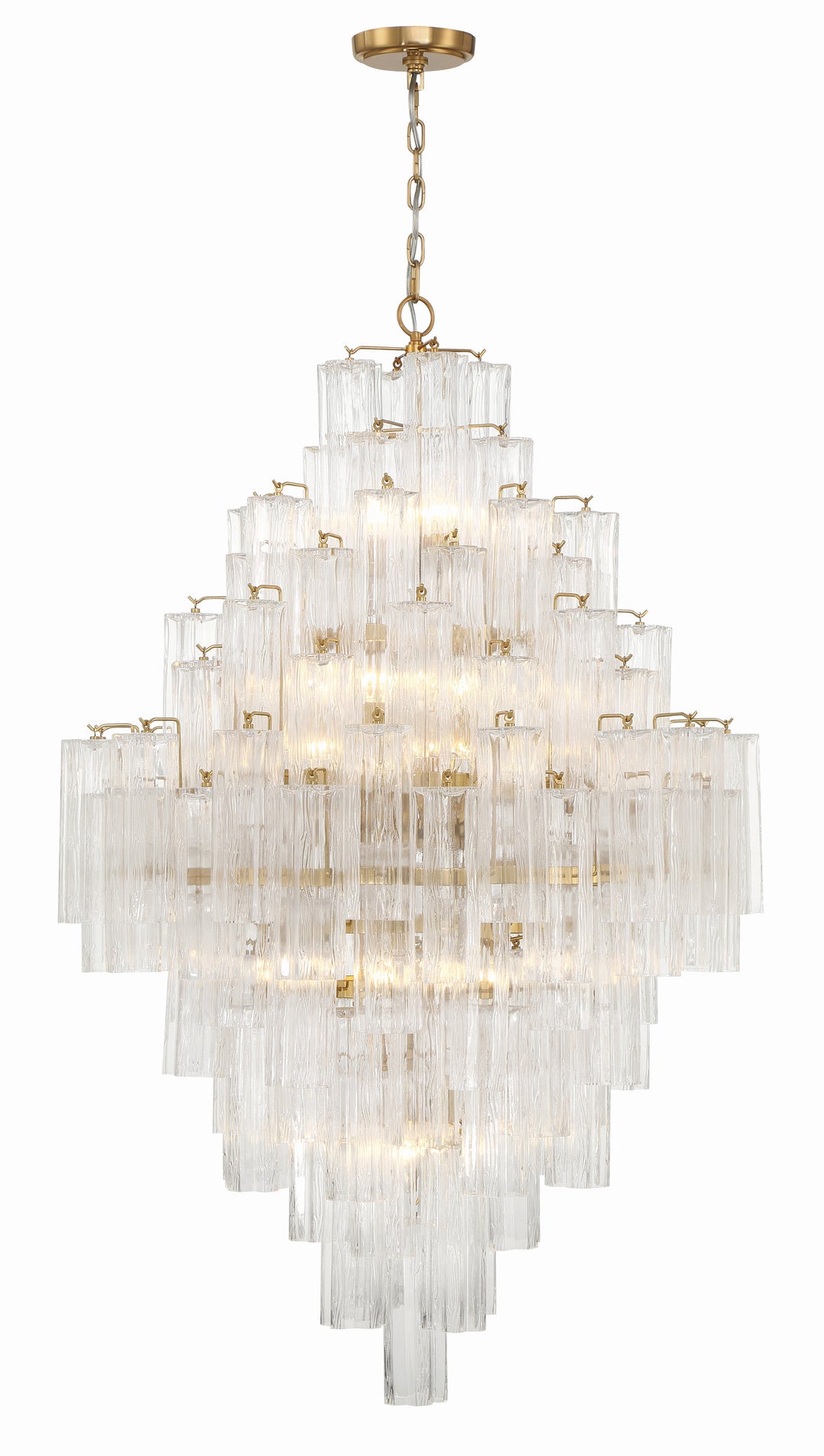 Crystorama Crystorama Addis 20 Light Aged Brass Chandelier