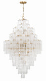 Crystorama Crystorama Addis 20 Light Aged Brass Chandelier
