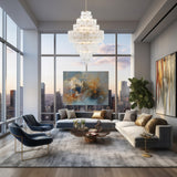 Crystorama Crystorama Addis 20 Light Aged Brass Chandelier