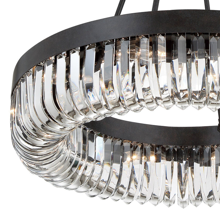 Crystorama Crystorama Alister 10 Light Charcoal Bronze Chandelier