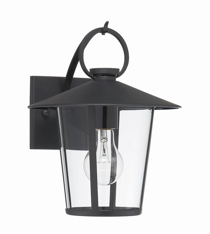 Andover 1 Light Matte Black Outdoor Sconce Crystorama