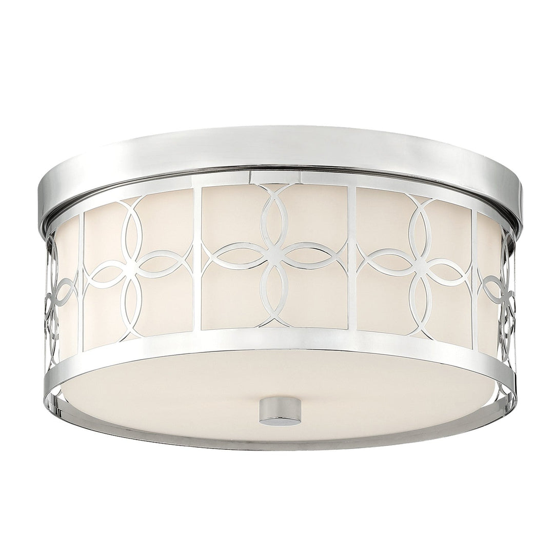 Anniversary 2 Light Polished Nickel Flush Mount Crystorama