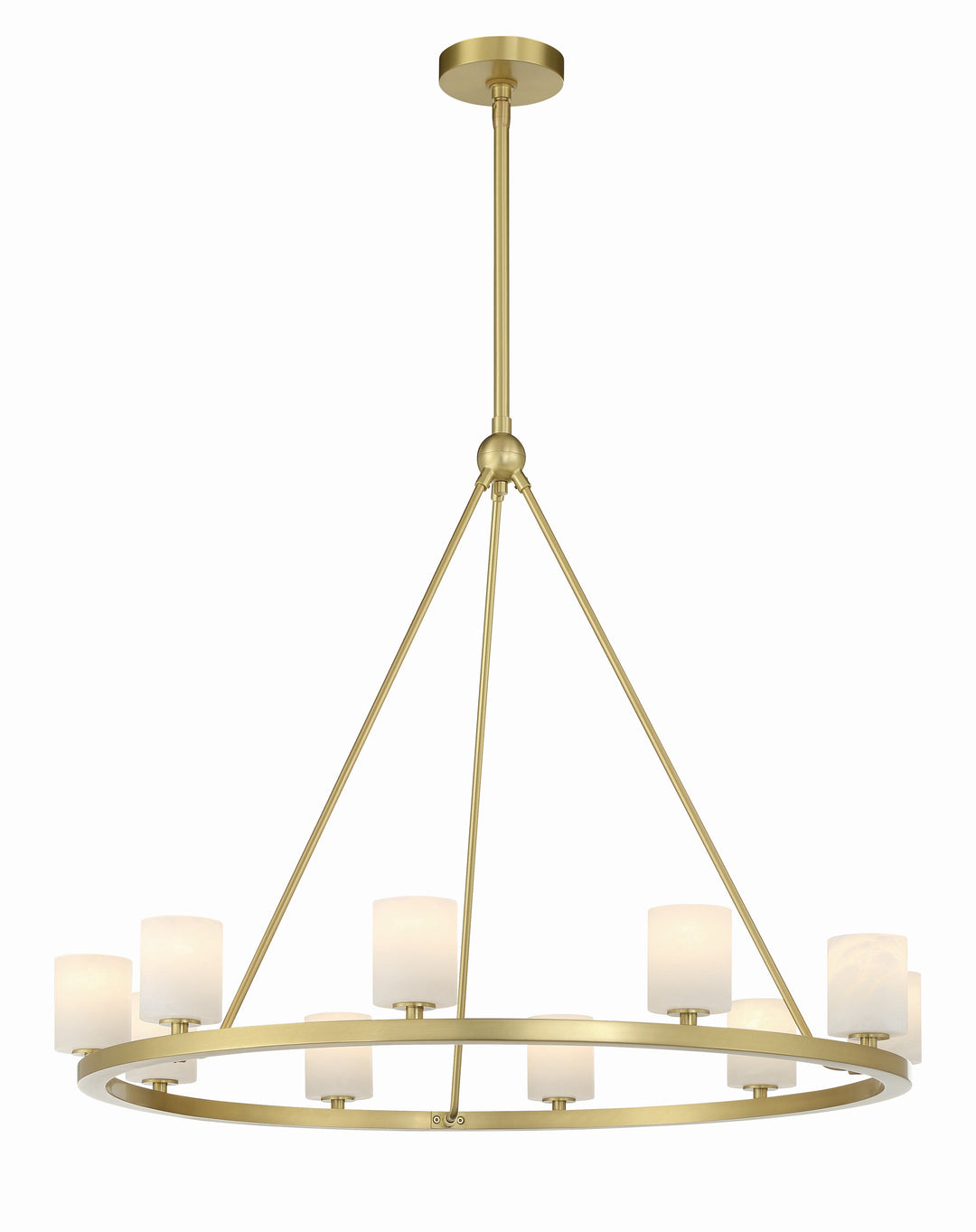 Crystorama Crystorama Aragon 10 Light Soft Brass Chandelier