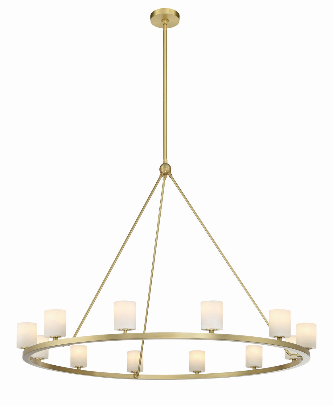Crystorama Crystorama Aragon 12 Light Soft Brass Chandelier