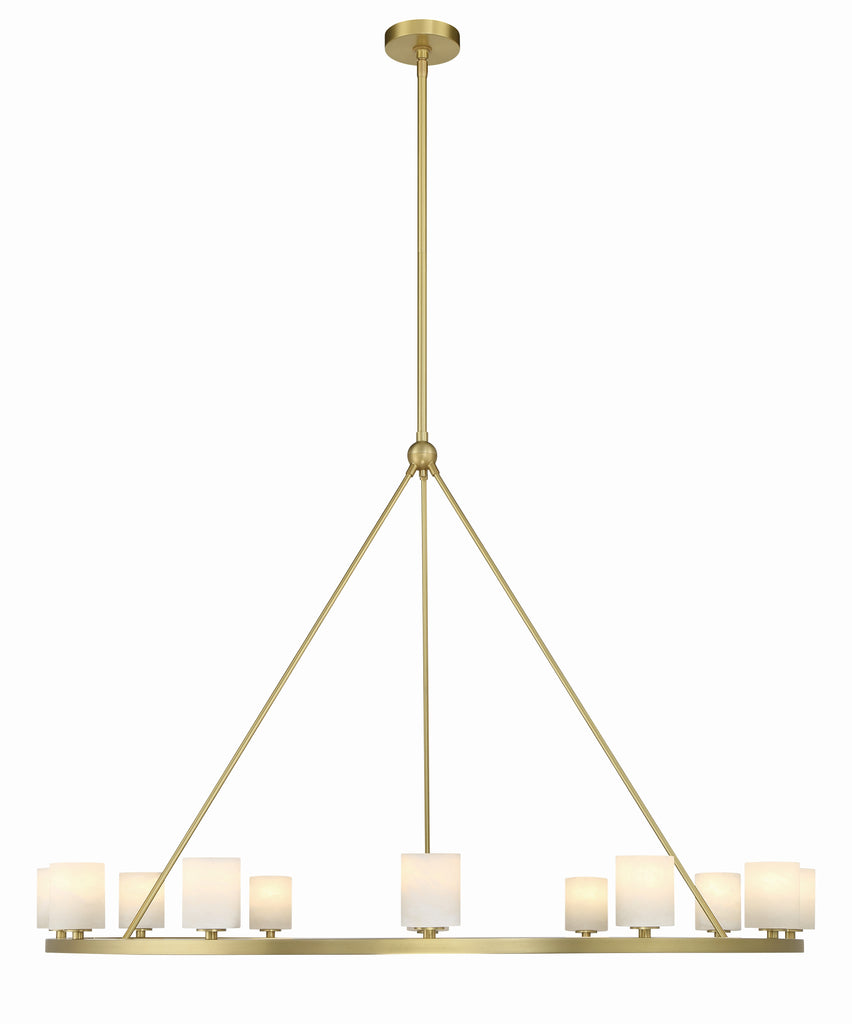 Crystorama Crystorama Aragon 12 Light Soft Brass Chandelier