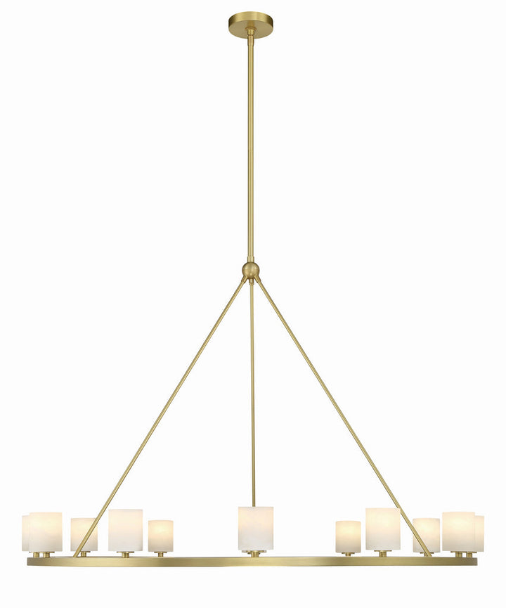 Crystorama Crystorama Aragon 12 Light Soft Brass Chandelier