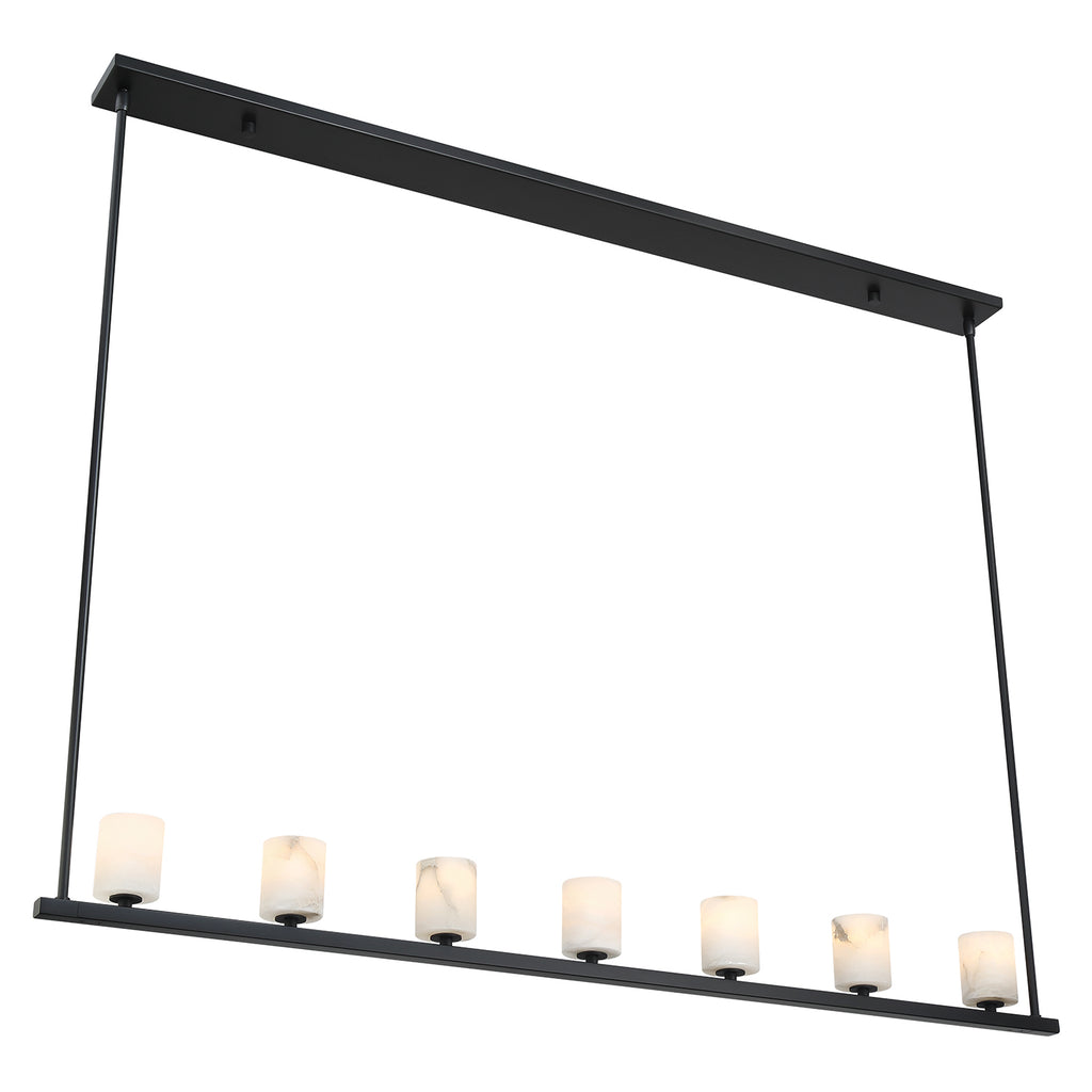 Crystorama Crystorama Aragon 7 Light Matte Black Chandelier