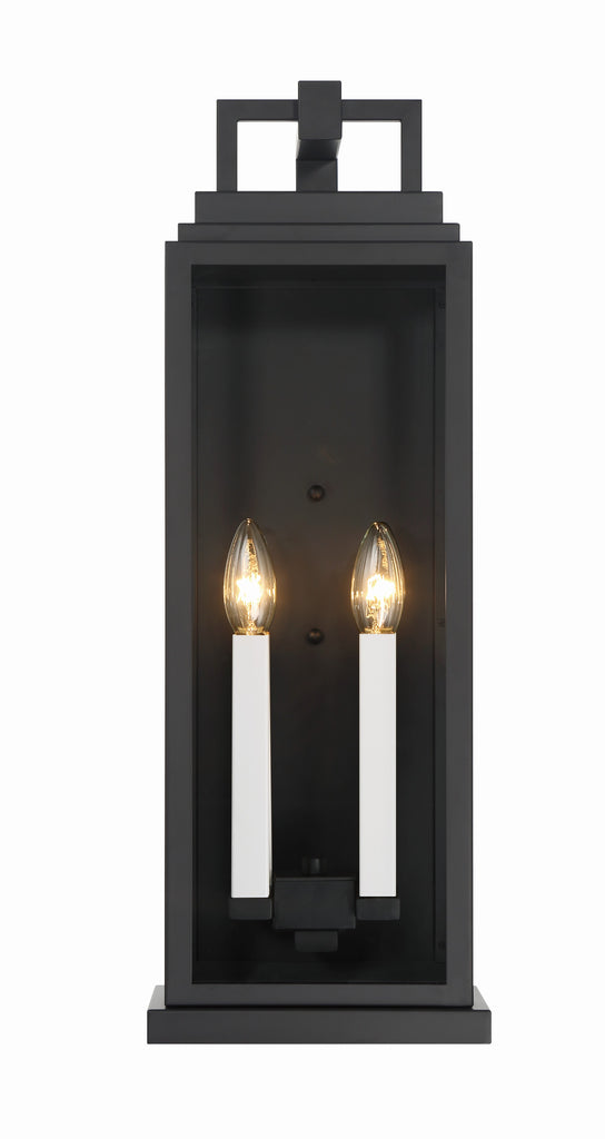 Aspen 4 Light Matte Black Outdoor Sconce Crystorama